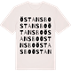 Vintage White t-shirt med Östansbo ordlek t-shirt