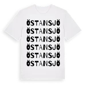 Östansjö ordlek t-shirt – ekologisk bomull t-shirt från Pinshirt