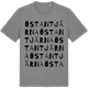 Mid Heather Gray t-shirt med Östantjärna ordlek t-shirt