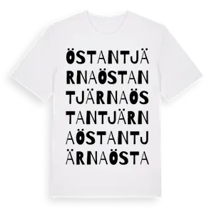 Östantjärna ordlek t-shirt – ekologisk bomull t-shirt från Pinshirt