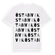 White t-shirt med Östanvik ordlek t-shirt
