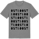 Mid Heather Gray t-shirt med Ostbo ordlek t-shirt