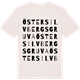 Vintage White t-shirt med Öster Silvbergs gruva ordlek t-shirt