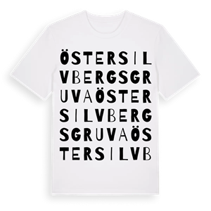 Öster Silvbergs gruva ordlek t-shirt – ekologisk bomull t-shirt från Pinshirt