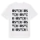 White t-shirt med Österå ordlek t-shirt