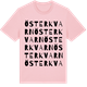 Pink Cotton t-shirt med Österkvarn ordlek t-shirt