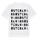 White t-shirt med Österkvarn ordlek t-shirt