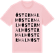 Pink Cotton t-shirt med Östermalm ordlek t-shirt