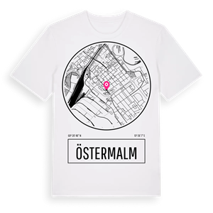 Östermalm t-shirt – ekologisk bomull t-shirt från Pinshirt