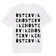 White t-shirt med Österviken ordlek t-shirt