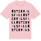 Pink Cotton t-shirt med Österviksfall ordlek t-shirt