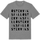 Mid Heather Gray t-shirt med Österviksfall ordlek t-shirt