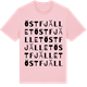 Pink Cotton t-shirt med Östfjället ordlek t-shirt