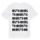 White t-shirt med Östnor ordlek t-shirt