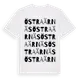 White t-shirt med Östra Ärnäs ordlek t-shirt