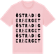 Pink Cotton t-shirt med Östra Digerberget ordlek t-shirt