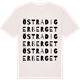 Vintage White t-shirt med Östra Digerberget ordlek t-shirt
