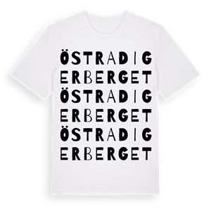 Östra Digerberget ordlek t-shirt – ekologisk bomull t-shirt från Pinshirt