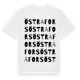 White t-shirt med Östra Fors ordlek t-shirt