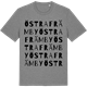 Mid Heather Gray t-shirt med Östra Främby ordlek t-shirt