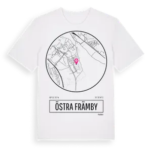 Östra Främby t-shirt – ekologisk bomull t-shirt från Pinshirt