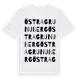 White t-shirt med Östra Grunuberg ordlek t-shirt