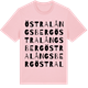 Pink Cotton t-shirt med Östra Långsberg ordlek t-shirt