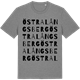 Mid Heather Gray t-shirt med Östra Långsberg ordlek t-shirt