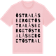 Pink Cotton t-shirt med Östra Låsberget ordlek t-shirt