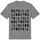 Mid Heather Gray t-shirt med Östra Låsberget ordlek t-shirt
