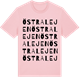 Pink Cotton t-shirt med Östra Lejen ordlek t-shirt