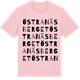 Pink Cotton t-shirt med Östra Näsberget ordlek t-shirt