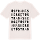 Vintage White t-shirt med Östra Näsberget ordlek t-shirt
