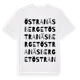 White t-shirt med Östra Näsberget ordlek t-shirt