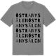 Mid Heather Gray t-shirt med Östra Nysälen ordlek t-shirt