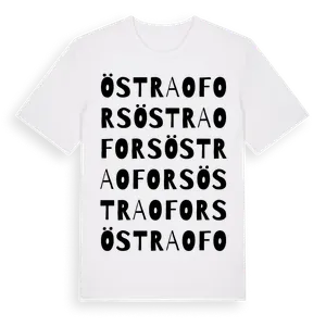 Östra Ofors ordlek t-shirt – ekologisk bomull t-shirt från Pinshirt