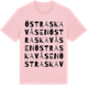 Pink Cotton t-shirt med Östra Skavåsen ordlek t-shirt