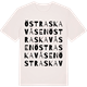 Vintage White t-shirt med Östra Skavåsen ordlek t-shirt