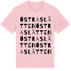 Pink Cotton t-shirt med Östra Slätten ordlek t-shirt