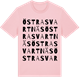 Pink Cotton t-shirt med Östra Svartnäs ordlek t-shirt