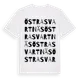 White t-shirt med Östra Svartnäs ordlek t-shirt