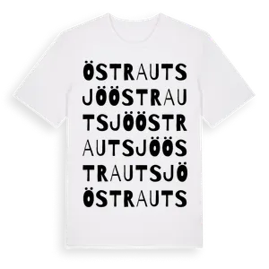 Östra Utsjö ordlek t-shirt – ekologisk bomull t-shirt från Pinshirt