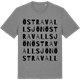 Mid Heather Gray t-shirt med Östra Vallsjön ordlek t-shirt