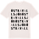 Vintage White t-shirt med Östra Vallsjön ordlek t-shirt