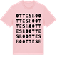 Pink Cotton t-shirt med Ottesbo ordlek t-shirt