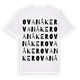 White t-shirt med Ovanåker ordlek t-shirt