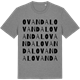 Mid Heather Gray t-shirt med Ovandal ordlek t-shirt