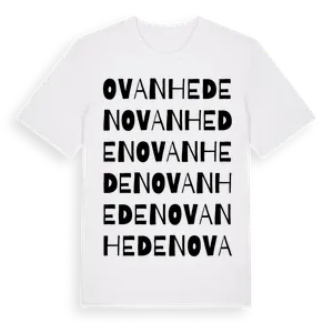 Ovanheden ordlek t-shirt – ekologisk bomull t-shirt från Pinshirt