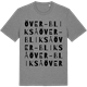Mid Heather Gray t-shirt med Över-Blikså ordlek t-shirt