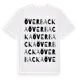 White t-shirt med Överbacka ordlek t-shirt